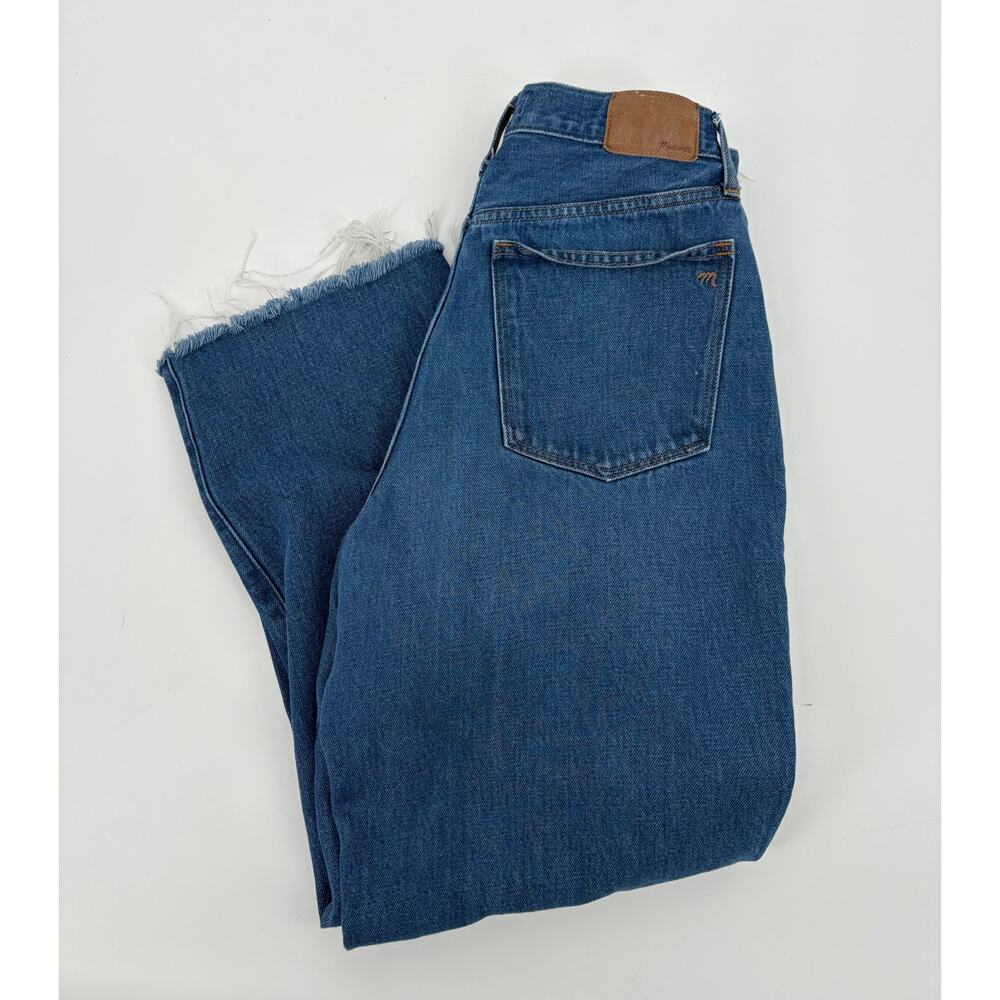 Madewell Baggy Straight Jeans Raw Hem - Picture 7 of 9
